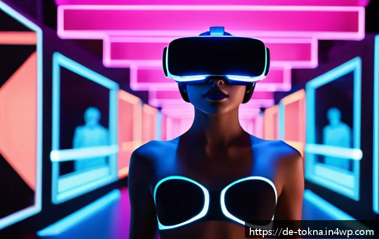 NFT 패션의 소비 트렌드 변화 - A futuristic digital fashion runway scene in a sleek virtual reality environment, featuring diverse ...